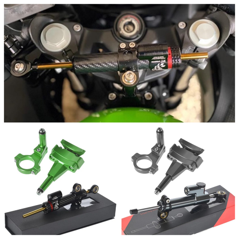 Untuk Kawasaki 500 2024 - Brak - Steering Damper Stabilizer Kit Cnc ulasan dan harga