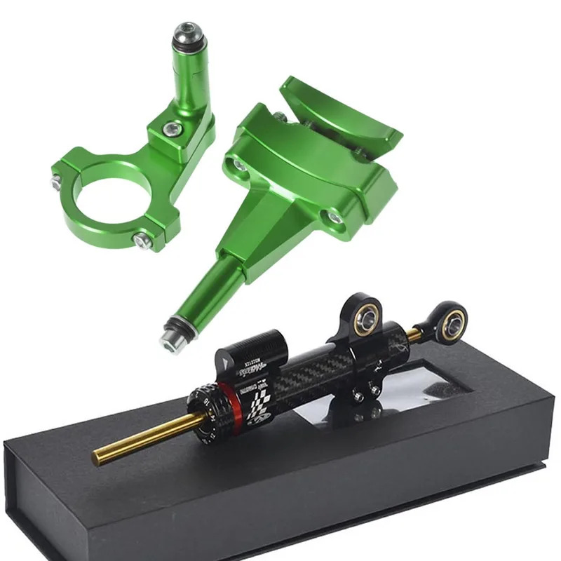 Untuk Kawasaki 500 2024 - Brak - Steering Damper Stabilizer Kit Cnc ulasan dan harga