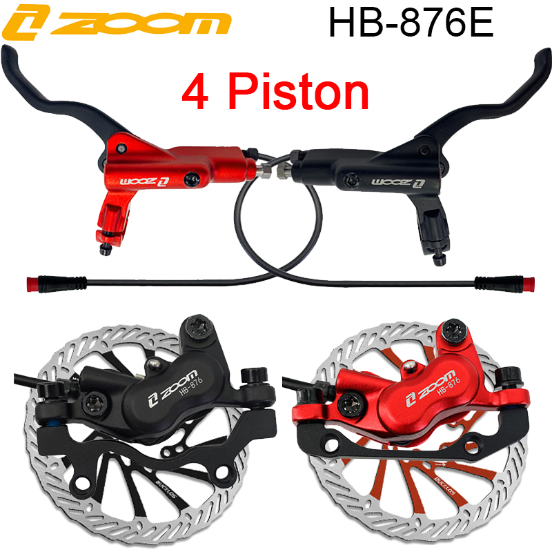 Set Rem Cakram Sepeda Listrik  - Zoom Hydraulic Brake 4 Piston E-Scooter ulasan dan harga