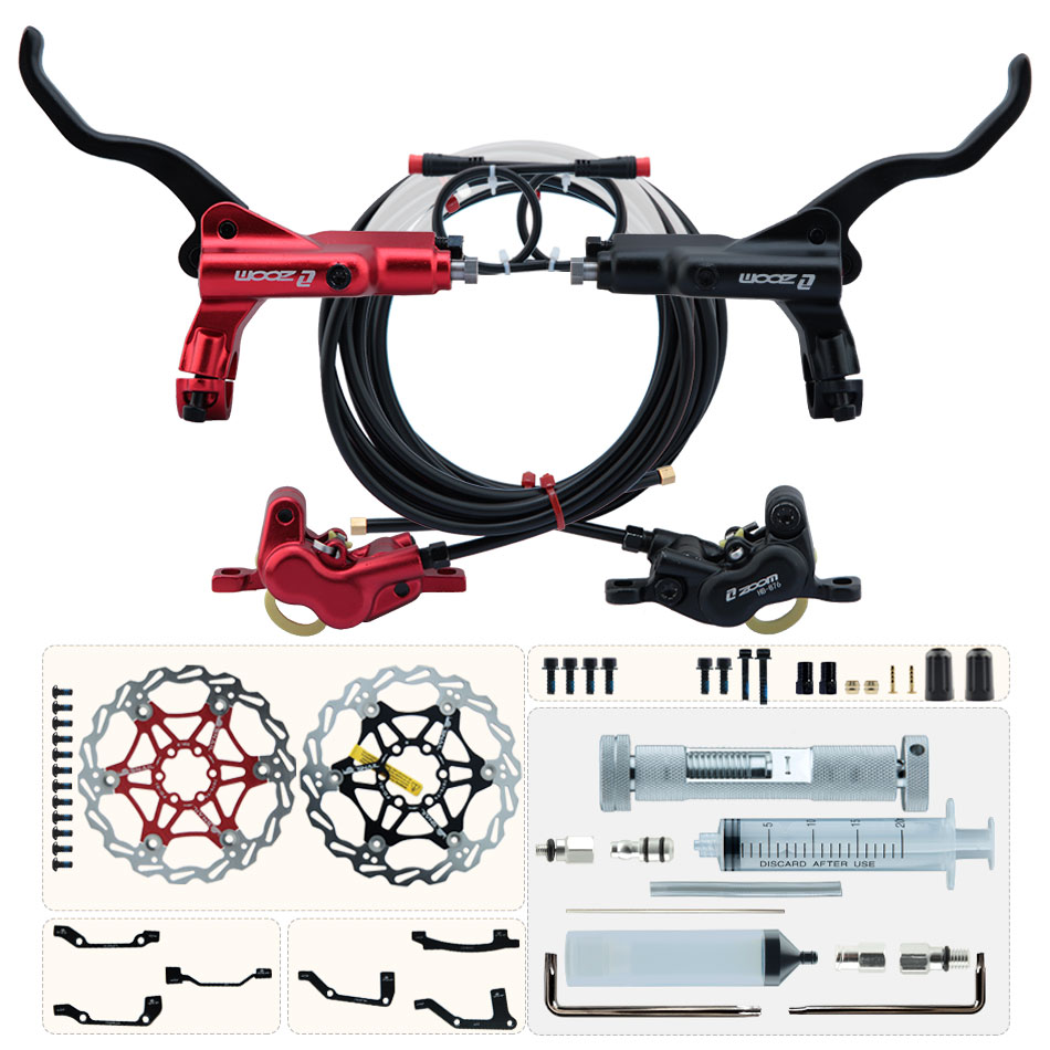 ZOOM HB-876E 4-piston rem hidr - Zoom Hydraulic Brake 4 Piston E-Scooter ulasan dan harga