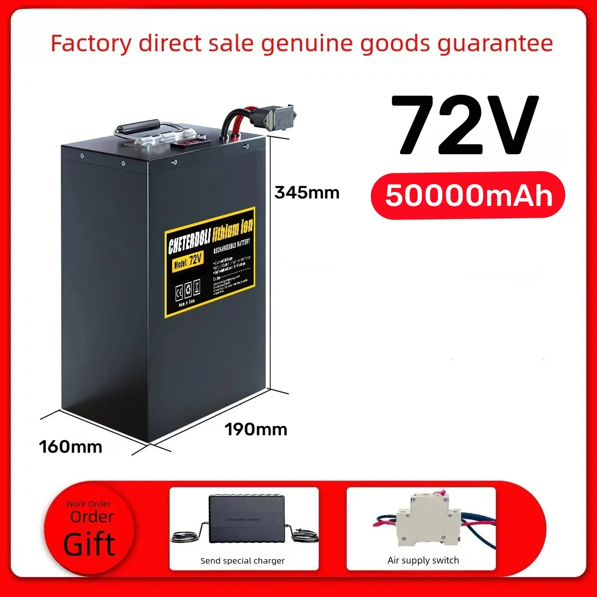 Baterai Lithium Ebike Aleaivy  - 72V 30Ah Lifepo4 Battery Pack ulasan dan harga
