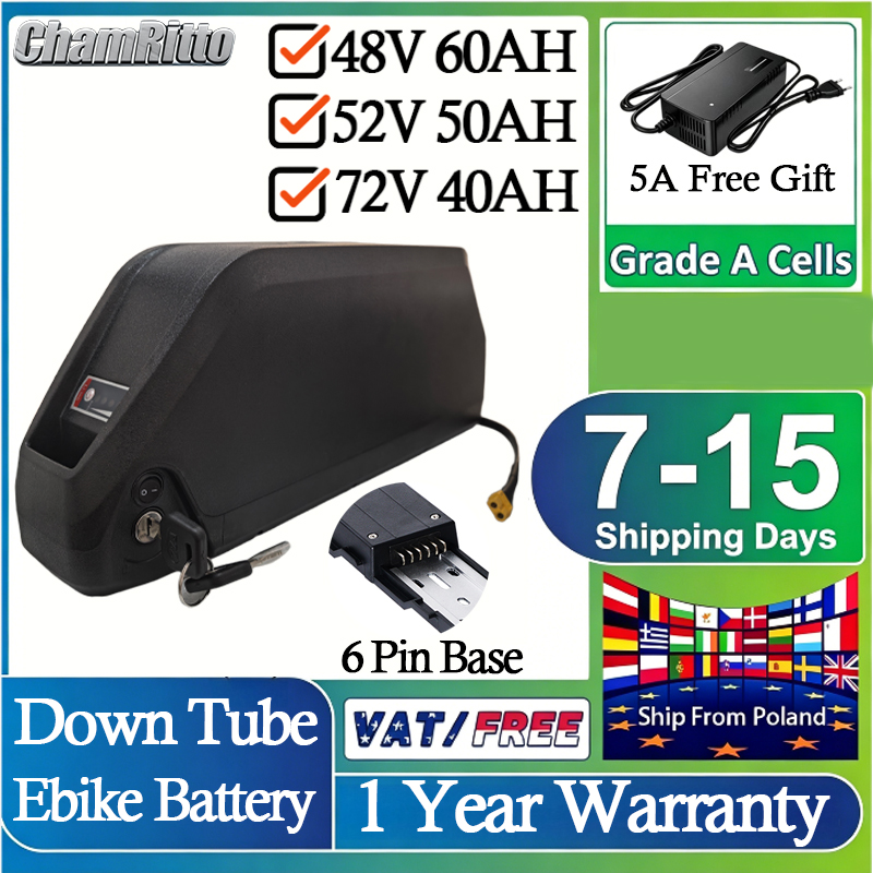 Baterai EBike 52V 50AH 21700 7 - 60V 30Ah 21700 Battery Pack ulasan dan harga