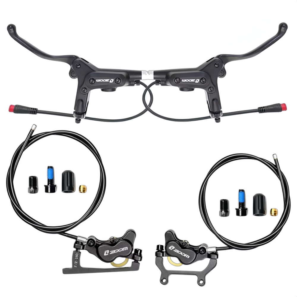 ZOOM HB-890E Set Rem Cakram Hi - Zoom Hydraulic Brake 4 Piston E-Scooter ulasan dan harga
