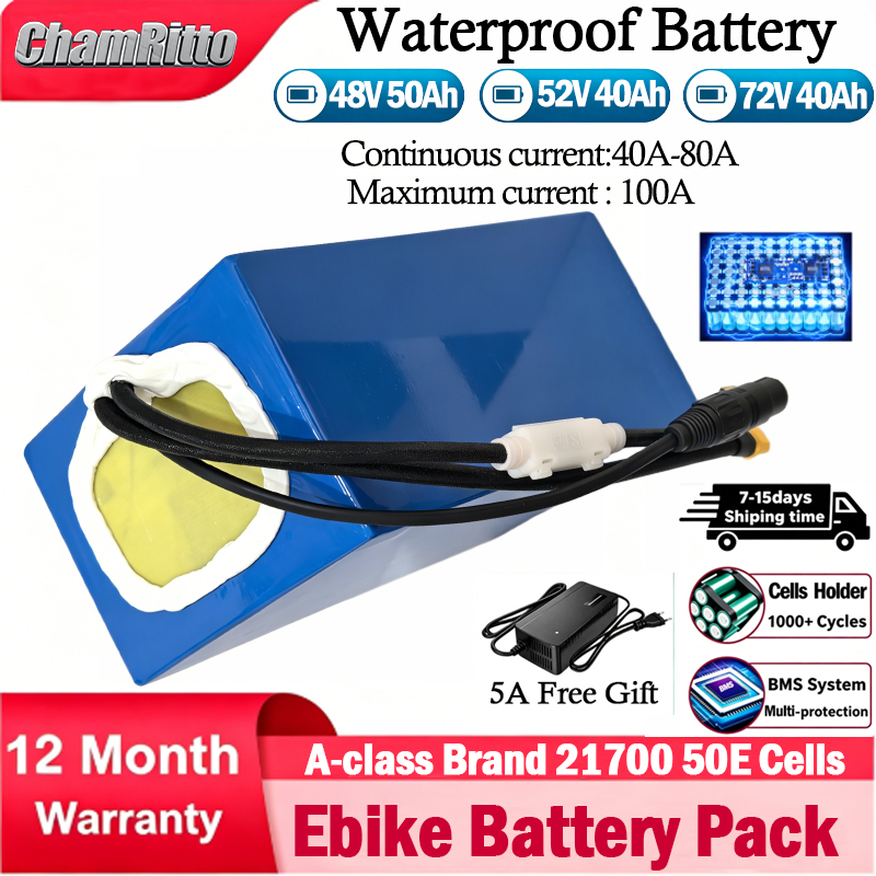 Baterai Lithium 21700 E-bike S - 60V 30Ah 21700 Battery Pack ulasan dan harga