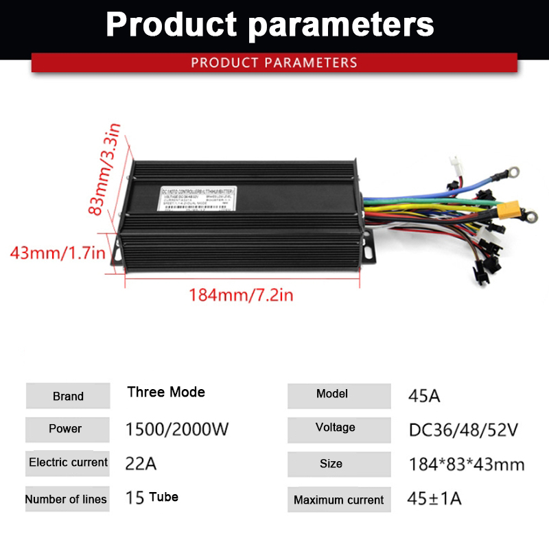 Pengendali SineWave 45A Tiga M - 72V 45A Dual Controller ulasan dan harga